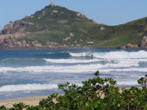 Praia Mole, popular surf spot