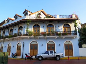 A colourful house in Casco Viejo